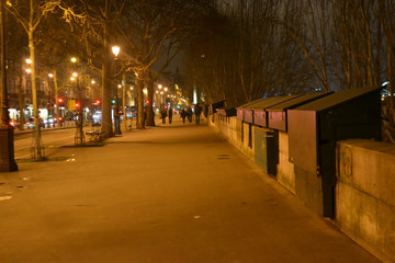 Fototapeta na wymiar Embankment of Seine River.
