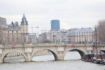 Fototapeta premium Bridge Pont Neuf across the Seine.