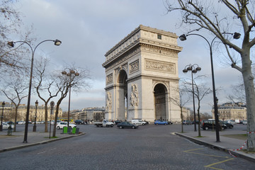 Fototapeta na wymiar Arc de Triomphe, Paris.