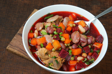 Vietnamese food, vegetable soup