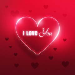 Miłosna kartka z napisem 'I Love You' - obrazy, fototapety, plakaty