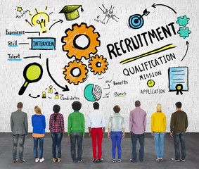 Ethnicity People Standing Recruitment Professional Concept