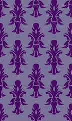 Blue with purple seamless background