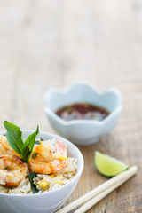 Riz frit aux crevettes , Thaïlande