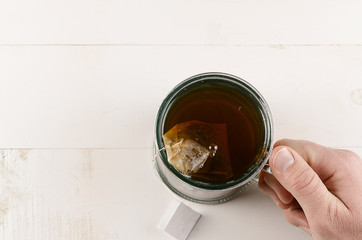 Tea and thumb