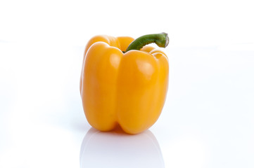 Fresh sweet pepper,bell pepper or capsicum on white background