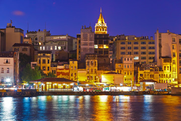 Istanbul Turkey at night