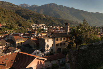 Fototapeta na wymiar Bellinzona town in Ticino, Switzerland