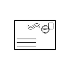 The envelope icon. Mail symbol