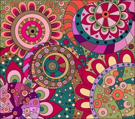 Абстрактный цветочный орнамент