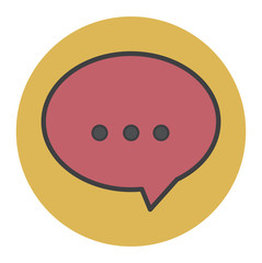 Vector Speech Bubble Communications Online Messaging Concept