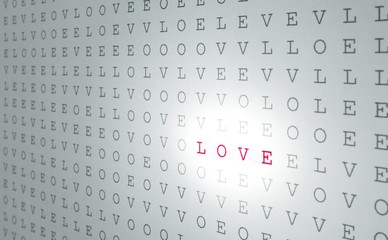 Love wordseach puzzle