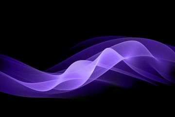 Purple Waves - Modern Abstract pattern