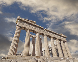 Obraz premium Acropolis of Athens Greece, Parthenon ancient temple