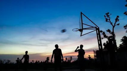 Fotobehang Baketball Match © 4th Life Photography