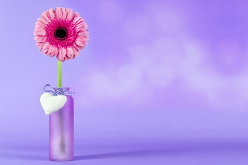 Blume mit Herz