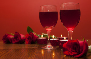 Romantic card for  Valentines day