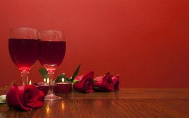 Romantic card for  Valentines day
