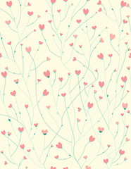 Vector seamless  pattern for Valentine's day design.