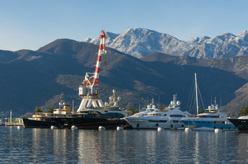 Porto Montenegro. Tivat city, Montenegro
