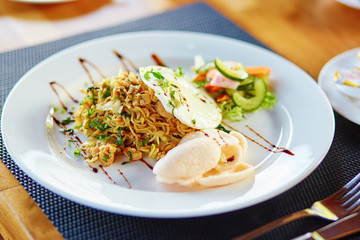 Mie goreng - traditional Indonesian meal