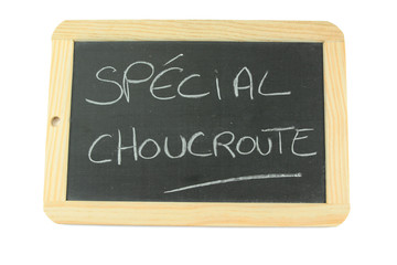 ardoise spécial choucroute