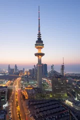 Zelfklevend Fotobehang The Liberation Tower in Kuwait City © philipus