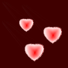 Abstract hearts