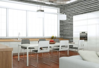 modernes Loft Interieur Design