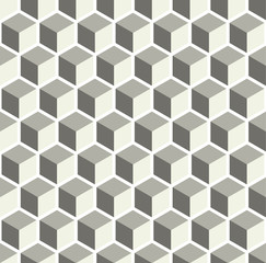 A seamless cube style pattern illustration