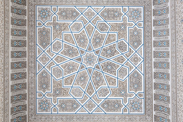 Decoration inside of the Grand Mosque in Kuwait