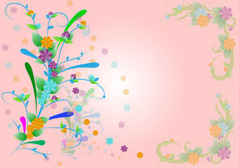 Flowers background illustration