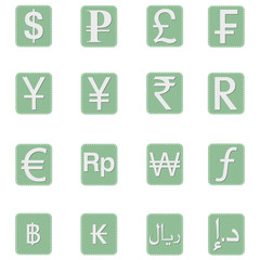 Currency symbol Icons