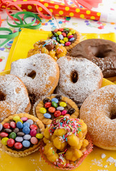 Dolci di carnevale, close-up