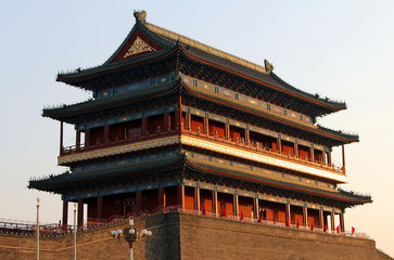 Fototapeta premium Bell tower (Zhonglou) in Beijing, China
