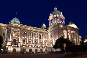 Fototapeta na wymiar Parliament of Serbia