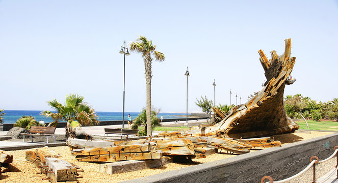 Restos de un naufragio fenicio, Arrecife, Lanzarote