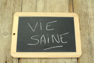 Fototapeta premium ardoise vie saine