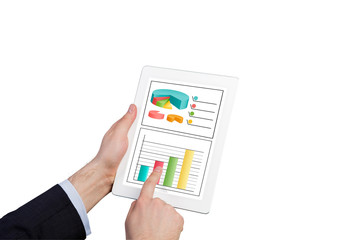 tablet with chart