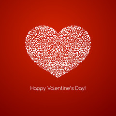 Valentines Card with heart