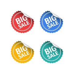 Big Sale Round Stickers