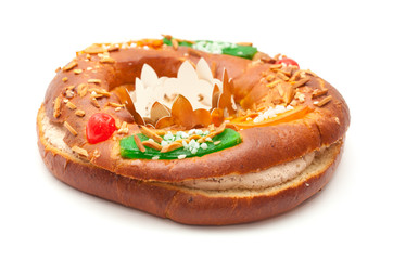 Traditional cake Roscon del Reyes