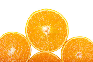 Mandarin orange slices, background.
