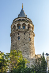 Fototapeta na wymiar old Istanbul Tower galata- symbol of the city