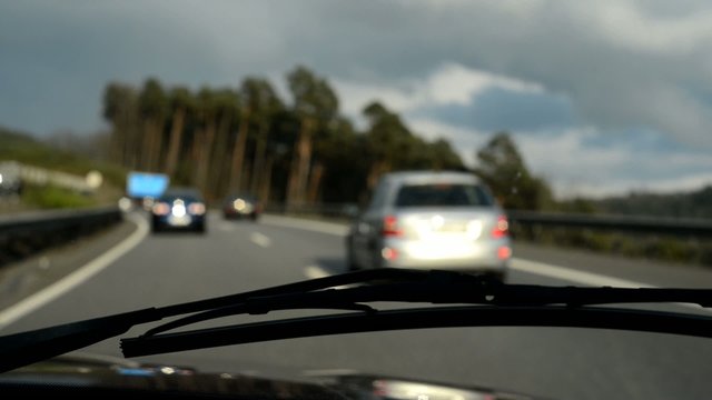 Autobahnfahrt Deutschland