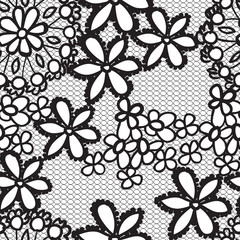 Flower lacy seamless background