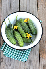 fresh cucumbers