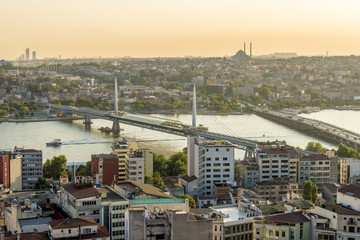 evening panorama of Istanbul