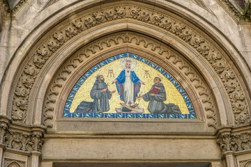 Icon over the gate of the temple