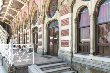 Railway station in Istanbul. orient express
